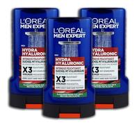 L'Oréal Men Expert Lot de 3 gels douche Hydra Hyaluronic 3 x 250 ml