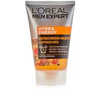 L'Oréal Men Expert Nettoyant visage contre la peau fatiguée pour homme, gel lavant rafraîchissant contre les impuretés, nettoyant pour le visage avec guarana et vitamine C, Hydra Energy, 1 x 100 ml