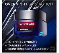 L'Oréal Men Expert POWER AGE Gel De Nuit Rechargeant - 50ml Cible Les Rides