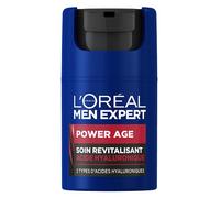 L'Oréal Men Expert - Soin Visage Revitalisant & Anti-Âge pour Homme - À l'Acide Hyaluronique - Pour Tous Types de Peaux - Power Age - 50 ml