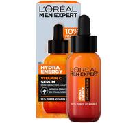 L'Oréal Men Expert Sérum à la vitamine C contre la peau fatiguée pour homme, soin hydratant pour un aspect éclatant, sérum pour le visage pour homme hautement dosé avec 10 % de vitamine C pure, Hydra