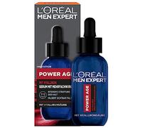 L'Oréal Men Expert Sérum visage anti-rides pour hommes, soin hydratant anti-âge pour peaux fatiguées et mates, sérum homme hautement dosé à l'acide hyaluronique, Power Age, 1 x 30 ml