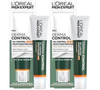 L'Oréal Men Expert Soin du visage anti-boutons SPF 30 pour homme, crème pour les peaux impures et sujettes à l'acné, crème pour le visage pour homme avec protection solaire et 2% de niacinamide