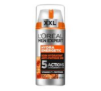 L'Oréal Men Expert - Soin Hydratant Anti-Fatigue 24H XXL pour Homme - Hydrate & Illumine - Concentré en Vitamine C Pure 10% - Usage Quotidien - Hydra Energetic - 100 ml