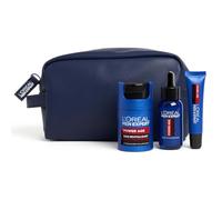 L'Oréal Men Expert - Trousse Routine Experte pour Homme - Soins Visage Revitalisant & Anti-Âge - À l'Acide Hyaluronique - Pour Tous Types de Peaux - Power Age - 3 Produits