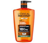 L'Oréal Men Expert XXXL Gel douche et shampooing pour homme, bain douche pour nettoyer le corps, les cheveux et le visage, soin du corps pour homme pour une fraîcheur longue durée à la taurine, Hydra