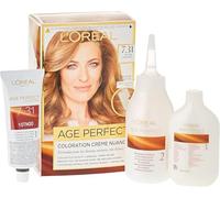 L'Oréal Paris Age Perfect Coloration Permanente 7,31 Blond Doré Cendré | Brosse exclusive 2 faces, Application facile arrière tête, Cheveux très blancs, Repousse discrète