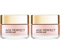 L'Oréal Paris - Age Perfect Golden Age - Soin Jour Rosé Re-Fortifiant - Crème de Jour Anti-Relâchement & Eclat - Enrichi en Cellules Natives de Pivoine et Calcium/Vitamine B3 - 50 ml (Lot de 2)