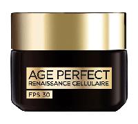L’Oréal Paris - Crème de Jour FPS 30 Age Perfect Renaissance Cellulaire - Soin Revitalisant Rides, Fermeté & Vitalité - Au Complexe Antioxydant Protecteur - Tous Types de Peaux - 50 ml