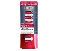 L'Oréal Paris - Ampoules Effet Peeling - Cure Anti-Âge 7 Jours - Anti-Tache & Lissant - Effet Peau Neuve en 7 Jours - À l'Acide Glycolique - Revitalift Laser X3 - 7x 1,3 ml