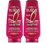 L'Oréal Paris - Après-Shampooing Soin Couleur - Protection Couleur Jusqu'à 10 Semaines - Pour Tous Types de Cheveux Colorés ou Méchés - Enrichi en Pivoine et Filtre UV - Elseve Color-Vive - 300 ml
