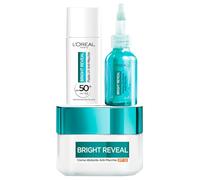 L'Oréal Paris Bright Reveal Kit Anti-Taches Crème Hydratante SPF50 50ml + UV Liquide SPF50 50ml + Exfoliant 25ml - Lot de 3