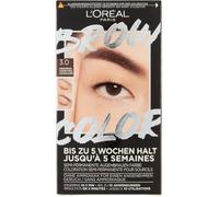 L'Oréal Paris Brow Color 3.0 Peinture à sourcils pour un look éclatant et parfaitement soigné, sans ammoniaque, jusqu'à 10 applications par paquet, marron foncé