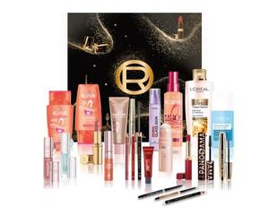 L'Oréal Paris Calendrier de l'Avent 2026 Coffret cadeau beauté 24 produits | 24 produits de maquillage en taille réelle, soin de la peau et soin des cheveux, les incontournables à découvrir chaque jour