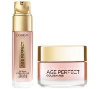 L'Oréal Paris Coffret Age Perfect Golden Age Soin Jour Rosé Re-Fortifiant 50 ml + Sérum Correcteur Taches Brunes 30 ml
