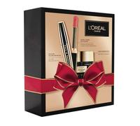 L'Oréal Paris - Coffret Cadeau de Noël - 3 Produits - Crème Anti-Rides, Mascara Volume Millions, Rouge à Lèvres Mat