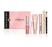 L'Oréal Paris - Coffret Maquillage Full Look - 6 produits - Mascara, Enlumineur Lumi Glotion, Lumi Blush Liquide, Gloss Plump Ambition, Superliner Feutre Waterproof Perfect Slim, Shadow Stick Crayon