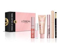 L'Oréal Paris Coffret Maquillage Full Look 6 Produits: Mascara, Enlumineur Lumi Glotion, Blush Liquide,Gloss,Superliner,Shadow Stick
