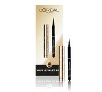 L'Oréal Paris Coffret Mascara Panorama Eyeliner Perfect Slim Regard Intense | 2 produits taille réelle, Valeur supérieure 24,99€, Résultat longue tenue, Coffret cadeau maquillage