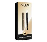 L'Oréal Paris - Coffret Cadeau - Mascara Panorama et Eyeliner Perfect Slim - Regard Panoramique - Résultat Intense Longue Tenue - Tailles Réelles