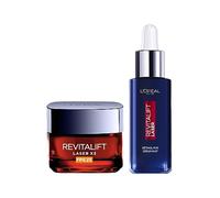 L'Oréal Paris - Coffret Routine Jour & Nuit, Anti-âge & Anti-rides profondes - Sérum Nuit Rétinol Pur + Crème de Jour FPS 25 Pro-rétinol, Acide Hyaluronique & Vitamine Cg