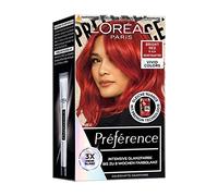L'Oréal Paris Coloration permanente intense jusqu'à 8 semaines pour des cheveux brillants et une couleur intense, Préférence Vivid Colors, 1 pièce