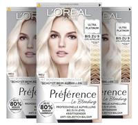 L'Oréal Paris - Coloration permanente pour cheveux blond platine - Avec technologie anti-jaunissement et anti-casse - Préférence Le Blonding - 9 l - Blond platine clair