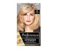 3 X l'oreal Paris Récital Préférence Permanent Couleur 8 California Natural Mid Blonde