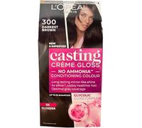 L'Oréal Paris Coloration sans ammoniaque et sans silicone - N°300 - Coloration intense avec baume réfléchissant brillant - Crème Gloss - Couleur pour cheveux - N°300 - Marron foncé (marron)