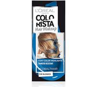 L'Oréal Paris Colorista Hair Makeup Coloration Temporaire 1 Jour pour mèches et pointes Teinture pour cheveux blonds, Meches Bleu Cobalt, 30 ml