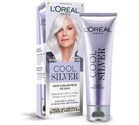 L'Oréal Paris Cool Silver Soin Sublimateur Gris Blanc Nacré Déjaunissant | Enrichi céramide, Renforce fibre capillaire, Neutralise reflets indésirables, Résultat 10 minutes