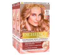 L'Oréal Paris Excellence Creme Universal Nude Coloration Permanente Blond Clair 8U Triple Traitement - 2 Teintes