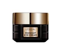 L'Oréal Paris Crème contour des yeux anti-âge pour une peau visiblement plus jeune, avec technologie de sommeil beauté et complexe antioxydant, crème pour les yeux de minuit, 15 ml