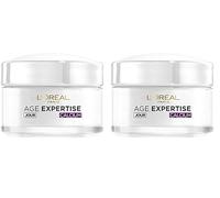 L'Oréal Paris - Crème de Jour Anti-Âge Fortifiante - Soin de Jour Redensifiant Anti-Rides Triple Action - Enrichi en Calcium - Pour Peaux Matures - À partir de 55 ans - Age Expertise - 50 ml