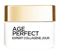 L’Oréal Paris - Crème de Jour Anti-Âge Ré-Hydratante & Raffermissante - Anti-Relâchement, Anti-Taches & Anti-Rides - Au Collagène - Pour Peaux Matures - Age Perfect - 50 mL