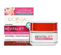 L'Oréal Paris - Crème de Jour Anti-Âge - Soin Jour Anti-Rides & Extra-Fermeté - Aux Extraits de Probiotique Liftant Naturel - Sans Parfum - Tous Types de Peaux - Revitalift - 50 ml