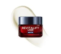 L'Oréal Paris Crème visage de nuit Revitalift Laser, pour tous les types de peau, action anti-rides et anti-âge, peau plus ferme et tonique, avec acide hyaluronique, vitamine C et pro-rétinol, 50 ml