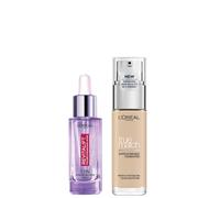 L'Oréal Paris - Duo de sérum de comblement à l'acide hyaluronique et de fond de teint True Match - 1N Ivory