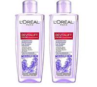 L'Oréal Paris Eau micellaire repulpante pour femme pour une peau hydratée et rafraîchie après le nettoyage à l'acide hyaluronique pur, Revitalift Filler 1 x 200 ml (Lot de 2)