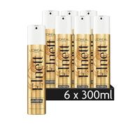 L'Oréal Paris Elnett Lot de 6 sprays coiffants ultra fins avec provitamine B5 pour coiffer et fixer la coiffure, tenue extra forte, brossage facile, sans silicone, 6 x 300 ml