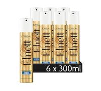 L'Oréal Paris Elnett Spray coiffant ultra fin avec provitamine B5, pour coiffer et fixer la coiffure, tenue forte, brossage facile, sans silicone, 6 x 300 ml