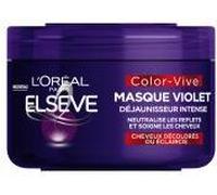 L'Oréal Paris Elseve Color Vive Masque Violet Déjaunisseur Intense 250 ml - Pot 250 ml
