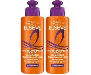 L'Oréal Paris Elseve Soin-Crème Définissant - Pour Cheveux Bouclés - Huile Extraordinaire - 200 ml (Lot de 2)