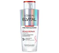 L'Oréal Paris Elvital Bond Repair Shampooing réparateur en douceur pour les cheveux, pour moins de casse et plus de brillance, sans sulfate, avec complexe Bond Repair et acide citrique 200 ml