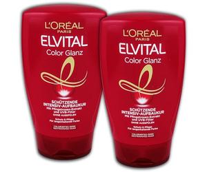 L'Oréal Paris Elvital Lot de 2 cures de soin intensif pour une protection durable des couleurs 2 x 125 ml