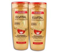 L'Oréal Paris Elvital Lot de 2 shampoings nourrissants anti-casse 300 ml