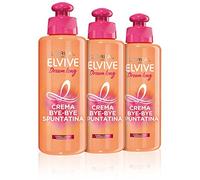 L'Oréal Paris Elvive Dream Long Crème Cheveux Sans Restauration Bye-Bye Spuntatine pour Cheveux longs Dnoyés 200 ml - 3 paquets de 1 pièce