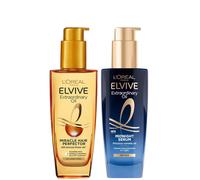 L'Oréal Paris Elvive Extraordinary Oil Nourished Hair Treatment Day and Night Routine Set for Dry Hair
