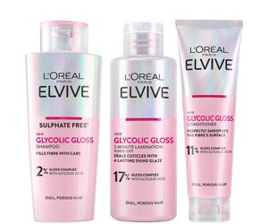 L'Oréal Paris Elvive Glycolic Gloss 3 Step Routine