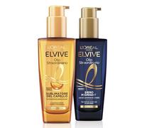 L'Oréal Paris Elvive Kit cheveux secs avec huile sublimateur de colorant jour et sérum de nuit pour la nuit, brillance exceptionnelle et soin intensif, huile extraordinaire